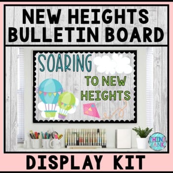 Bulletin Board Display Kit - Teacher Bulletin Board - Hot Air Balloon Theme