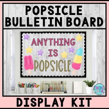 Bulletin Board Display Kit - Teacher Bulletin Board - Popsicle Theme