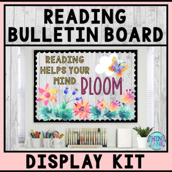 Bulletin Board Display Kit - Teacher Bulletin Board - Reading - Flower Theme