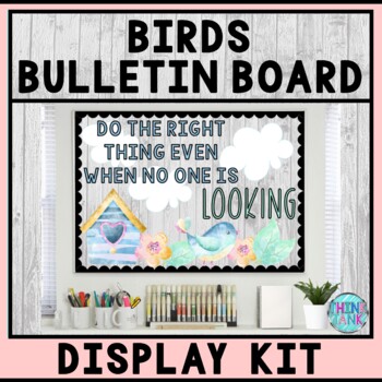 Bulletin Board Kit - Teacher Bulletin Board - Growth Mindset - Bird Theme