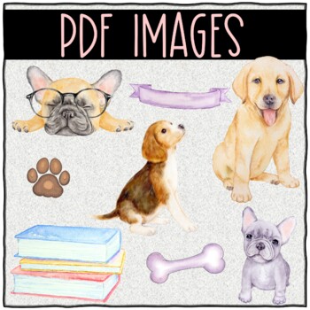 Bulletin Board Kit - Teacher Bulletin Board - Reading - Dog Theme - Library - Image 2