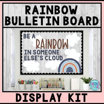 Bulletin Board Kit - Teacher Bulletin Board - Growth Mindset - Rainbow Theme