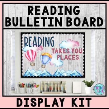 Bulletin Board Kit - Teacher Bulletin Board - Reading Theme - Library