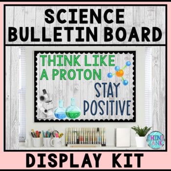 Science Bulletin Board Kit - Teacher Bulletin Board - Proton - Growth Mindset