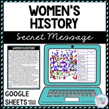 Women's History Secret Message Activity for Google Sheets™