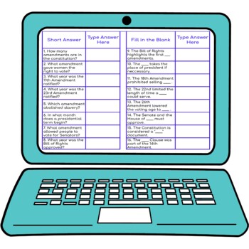 Extended Amendments Message Activity for Google Sheets™ | Distance Learning - Image 3
