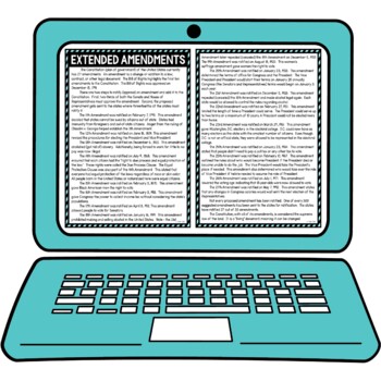 Extended Amendments Message Activity for Google Sheets™ | Distance Learning - Image 4