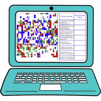 Patriots and Loyalists Secret Message Activity For Google Sheets™ - Image 2