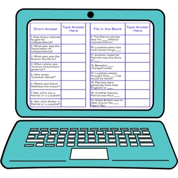 Patriots and Loyalists Secret Message Activity For Google Sheets™ - Image 3