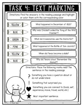 Battle of the Alamo Reading Comprehension Challenge - Close Reading Activity - Image 4
