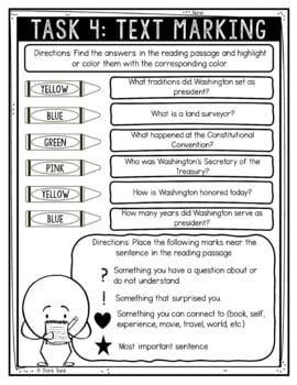 George Washington Reading Comprehension Challenge - Close Reading Activity - Image 4