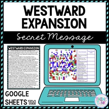 Westward Expansion Secret Message Activity For Google Sheets™