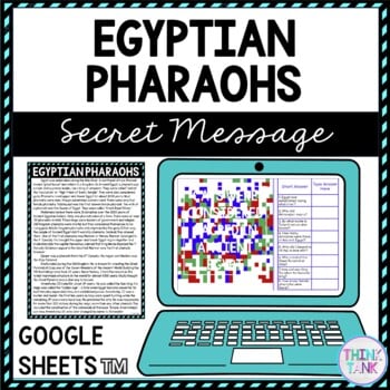 Egyptian Pharaohs Secret Message Activity For Google Sheets™