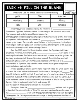 Great Sphinx of Ancient Egypt Thinktivity™ Reading Comprehension - Image 2