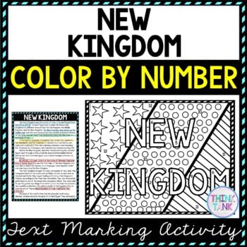 New Kingdom Color by Number, Reading Passage and Text Marking