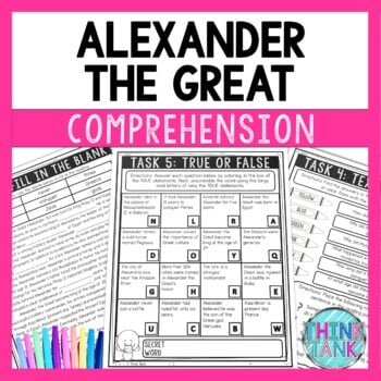 Alexander the Great Reading Comprehension Challenge - Close Reading