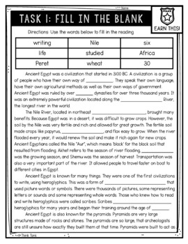 Ancient Egypt Reading Comprehension CSI Spy Mystery - Close Reading - Image 2