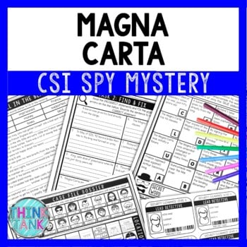 Magna Carta Reading Comprehension CSI Spy Mystery - Close Reading