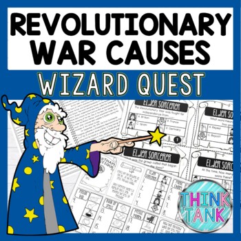 Revolutionary War Causes Close Reading Quest - Task Cards and Text Marking