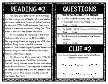 Paul Revere Escape Room and Boom Cards™ BUNDLE - Image 2