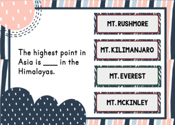 Asia BOOM Cards™ - Digital Task Cards - Continents and Geography - Image 3