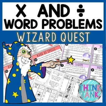 Multiplication and Division Word Problems Math Quest Game