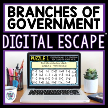 Branches of Government DIGITAL 360 Escape Room