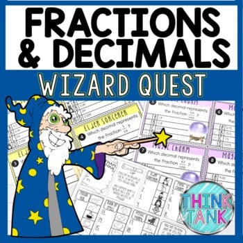 Fractions and Decimals Math Quest Game