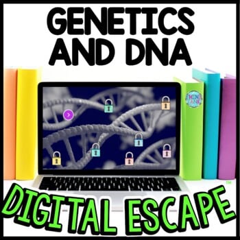 Genetics and DNA Interactive DIGITAL Escape Room Reading and Puzzles