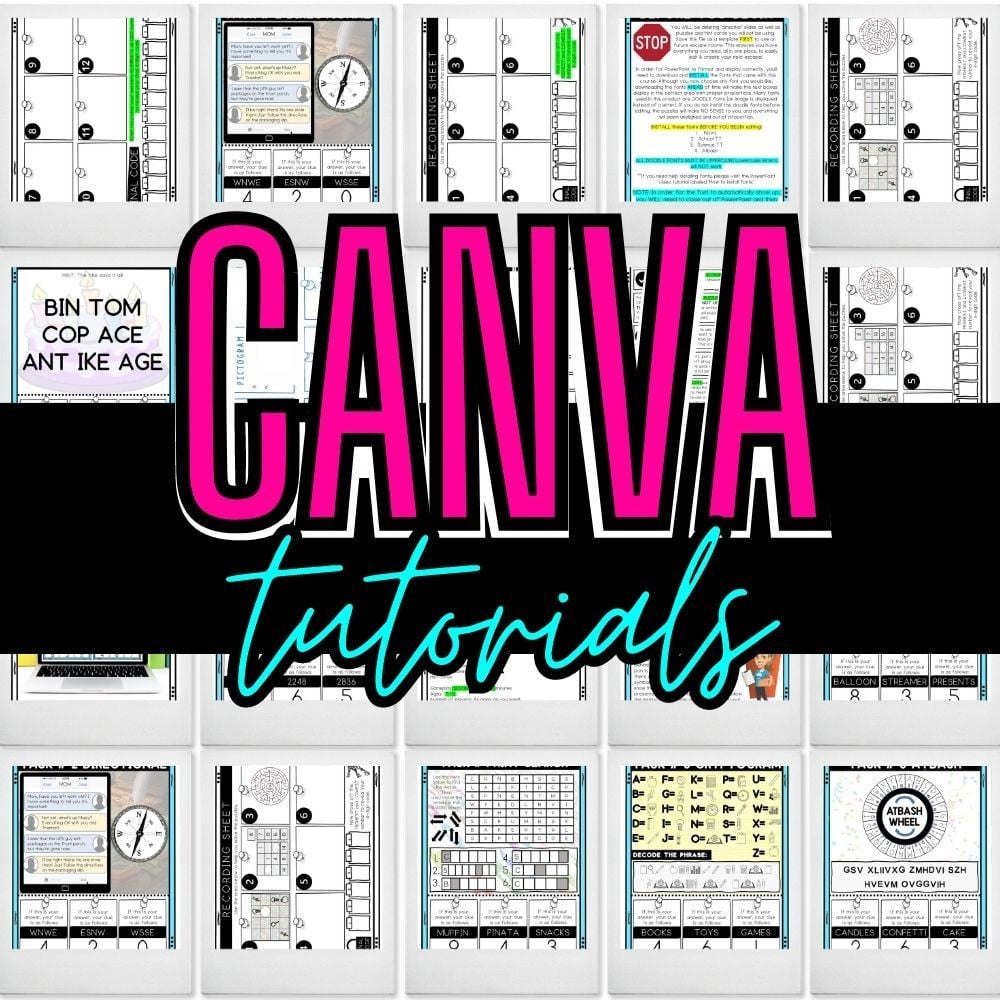 Learn to create printable escape rooms to sell online and earn passive income with done for you puzzle templates.