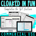 Cloaked in Fun - Commercial Use Templates for TpT Sellers