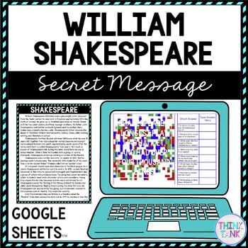 Shakespeare Secret Message Activity For Google Sheets™