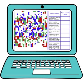 7 Wonders of the Ancient World Secret Message Activity For Google Sheets™ - Image 2