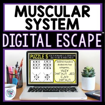 Muscular System DIGITAL 360 Escape Room - Human Body Systems