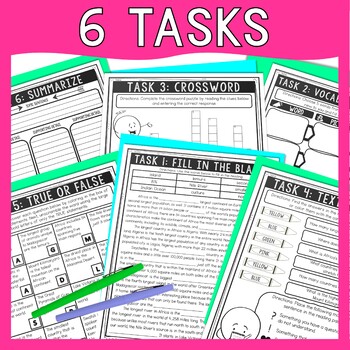 Africa Comprehension Challenge - Close Reading - World Geography - Continents - Image 4