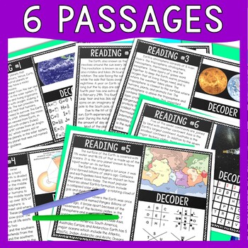 Planet Earth Reading Comprehension and Puzzle Escape Room - Solar System - Image 3