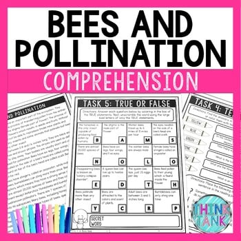 Bees and Pollination Comprehension Challenge - Close Reading