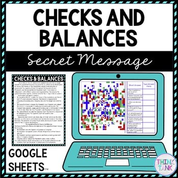 Checks and Balances Secret Message Activity for Google Sheets™ - Government