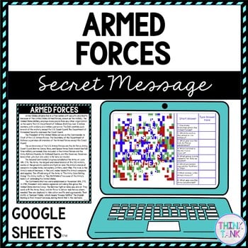 U.S. Armed Forces Secret Message Activity for Google Sheets™