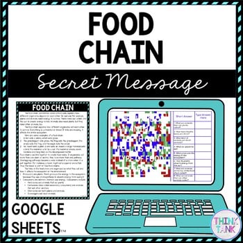 Food Chain Secret Message Activity for Google Sheets™