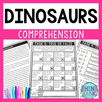 Dinosaurs Comprehension Challenge - Close Reading