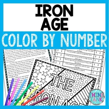 Iron Age Color by Number, Reading Passage and Text Marking - Ancient History