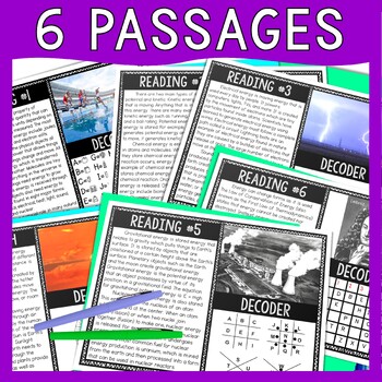 Forms of Energy Reading Comprehension and Puzzle Escape Room - Physics - Image 2
