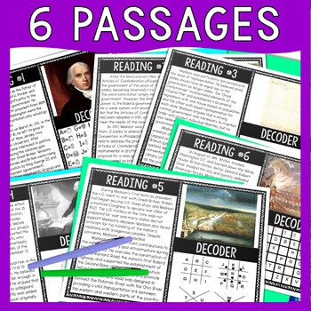 James Madison Reading Comprehension and Puzzle Escape Room - US Presidents - Image 2