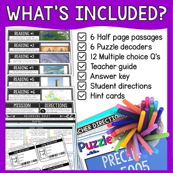 Great Lakes Reading Comprehension and Puzzle Escape Room - Geography - Image 3