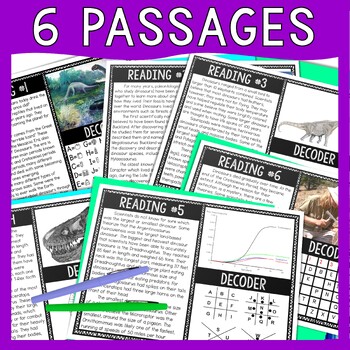 Dinosaurs Reading Comprehension and Puzzle Escape Room - Image 2
