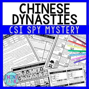 Dynasties of Ancient China Reading Comprehension CSI Spy Mystery - Close Reading