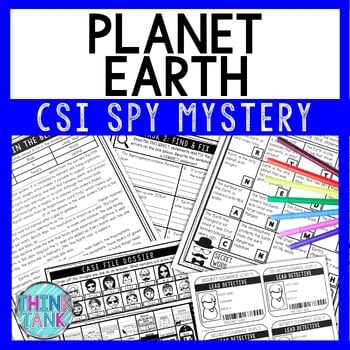 Planet Earth Reading Comprehension CSI Spy Mystery - Close Reading- Solar System