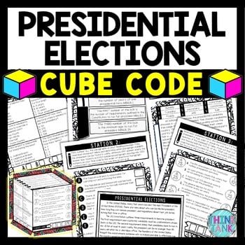 Presidential Elections Cube Stations Reading Comprehension Activity Election Day
