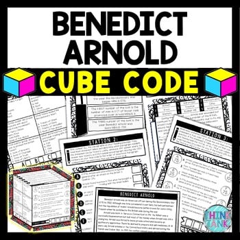 Benedict Arnold Cube Stations - Reading Comprehension Activity
